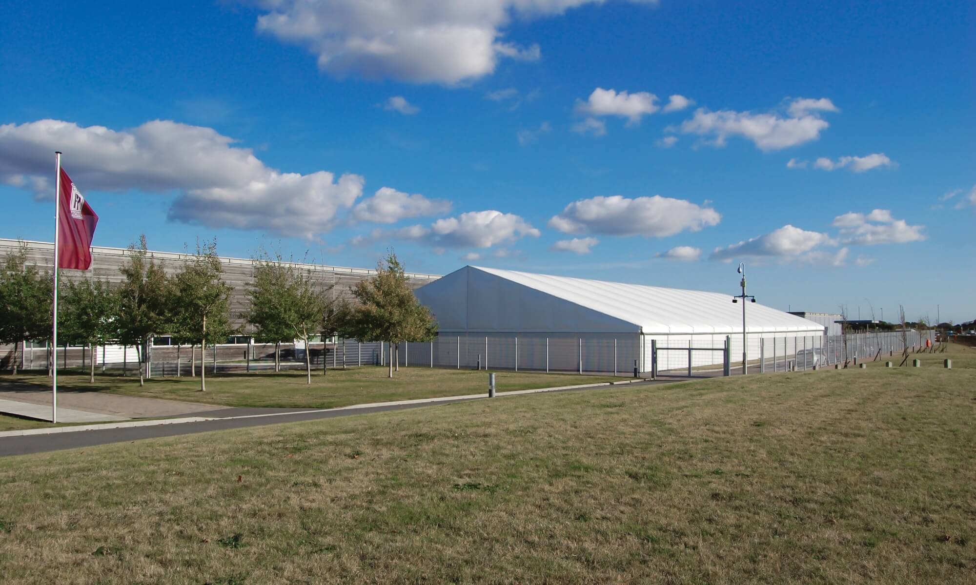 Temporary storage marquee